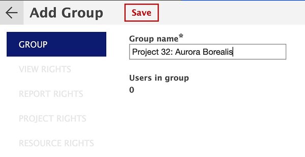 Creating a project based User Group