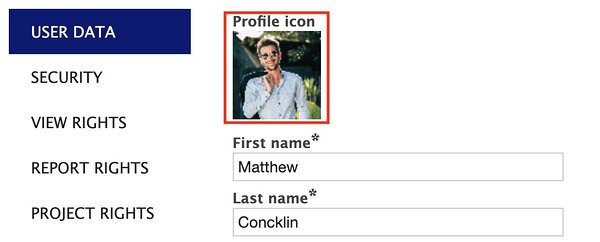 Adding a user profile icon allows for more customization