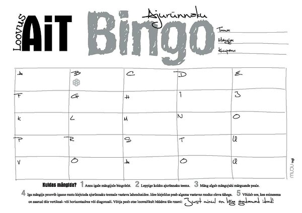 Tasuta töövahend - bingo