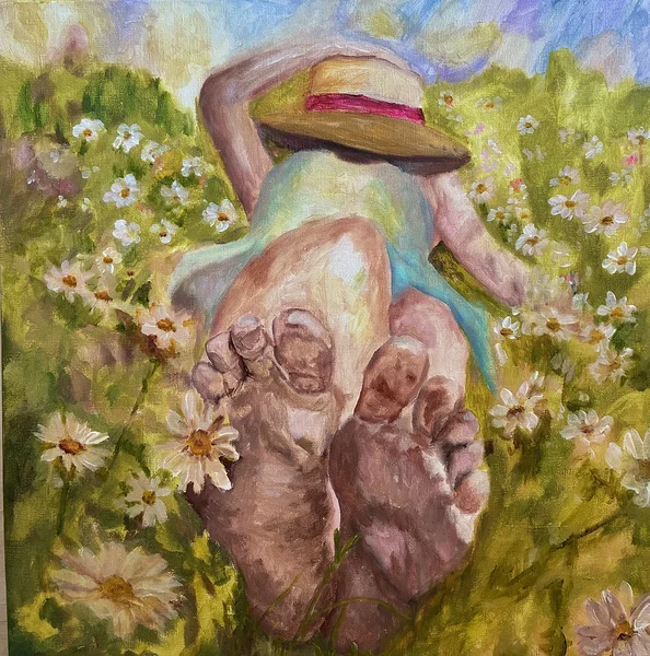 “ Need mõnusad suvised õhtud" 2026 akrüül lõuendil 80x80 cm