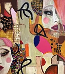  "Double Trouble" 2026 akrüül lõuendil 70x90 cm 
