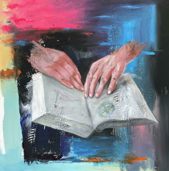 Vormsi kood, 2021 acrylic on canvas 120x120 cm