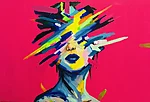 "Copacabana lips" 2026 akrüül 80x120cm