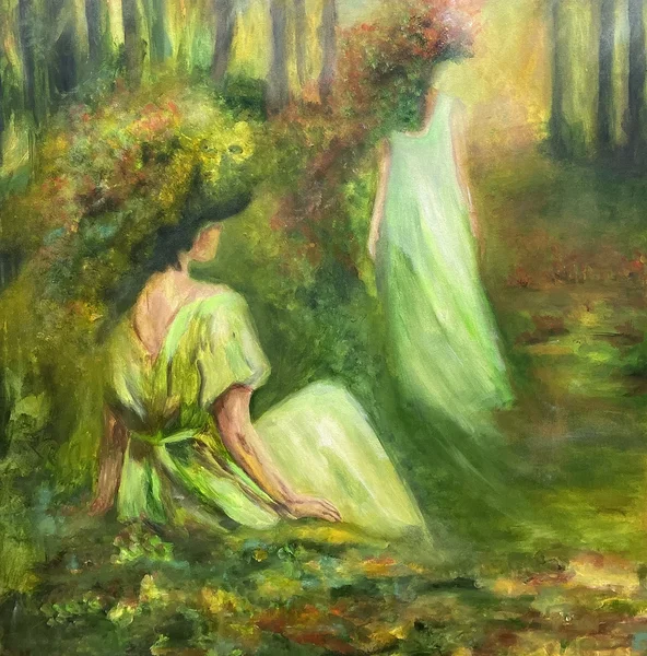 "Roheline loits" 2026 akrüül 80x80cm