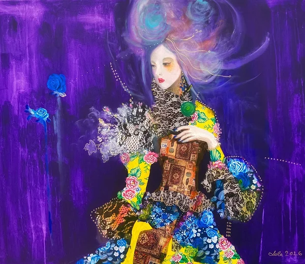 "Nebula muusa" 2026 akrüül 120x100cm