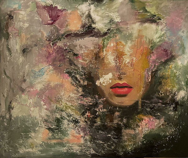 La donna più bella del mondo 2022 acrylic on canvas 120x100cm