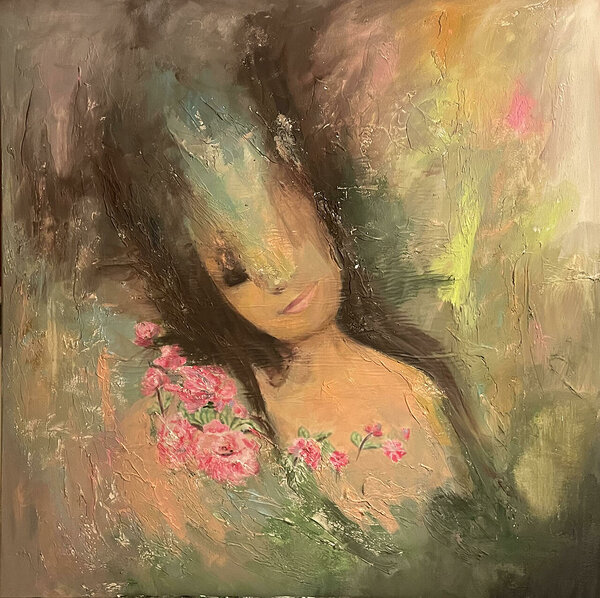 All Of Me 2022 acrylic on canvas 100x100cm
