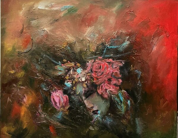  Kymopoleia 2022 acrylic/oil on canvas 80x100cm