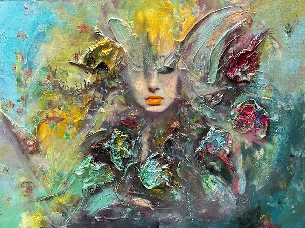 Sound of nature 2 2022 acrylic on canvas 80x60cm