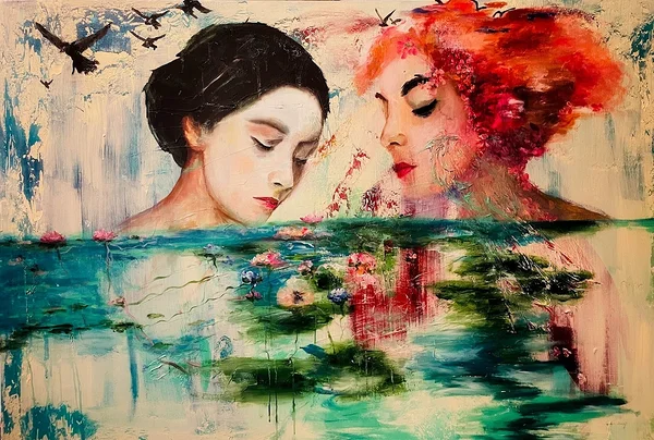 &quot;LOOTOSERITUAAL&quot; 2025 akrüül 150x120cm