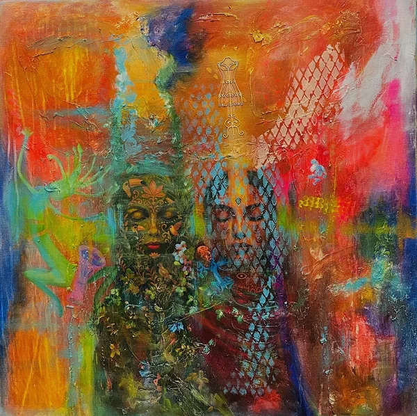 I Must Be Dreaming 2025 akrüül lõuendil 80x80cm