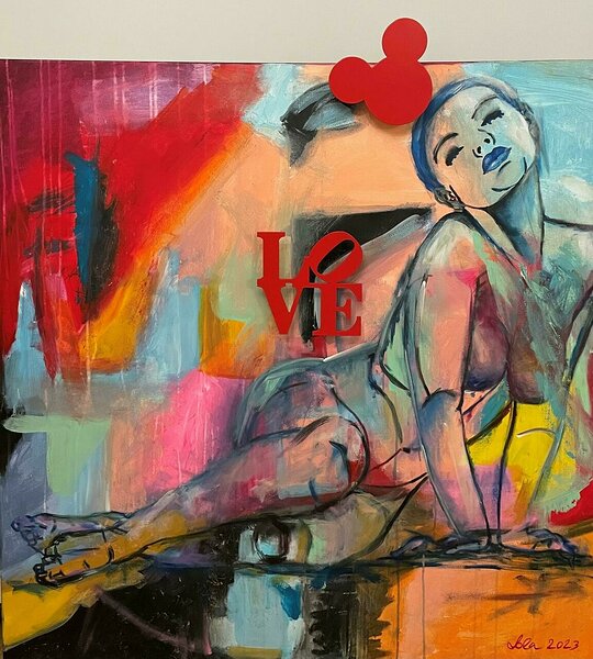 Classy, Sassy, and a Bit Bad Assy 2023 autoritehnika/lõuend 120x120cm