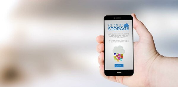Cloud storage accessed via mobile