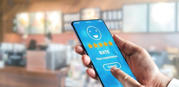 Customer satisfaction rating on mobile phone