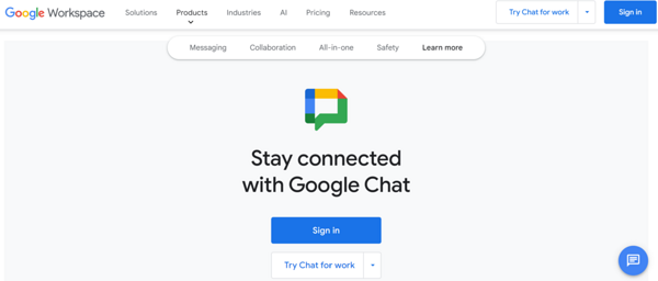 Google Chat screenshot