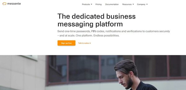 Messente business messaging platform