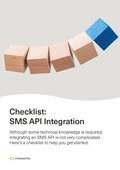SMS API integration checklist cover picture