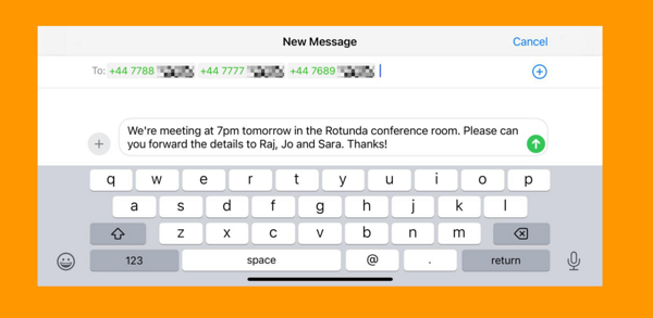 How to edit text messages from an iPhone