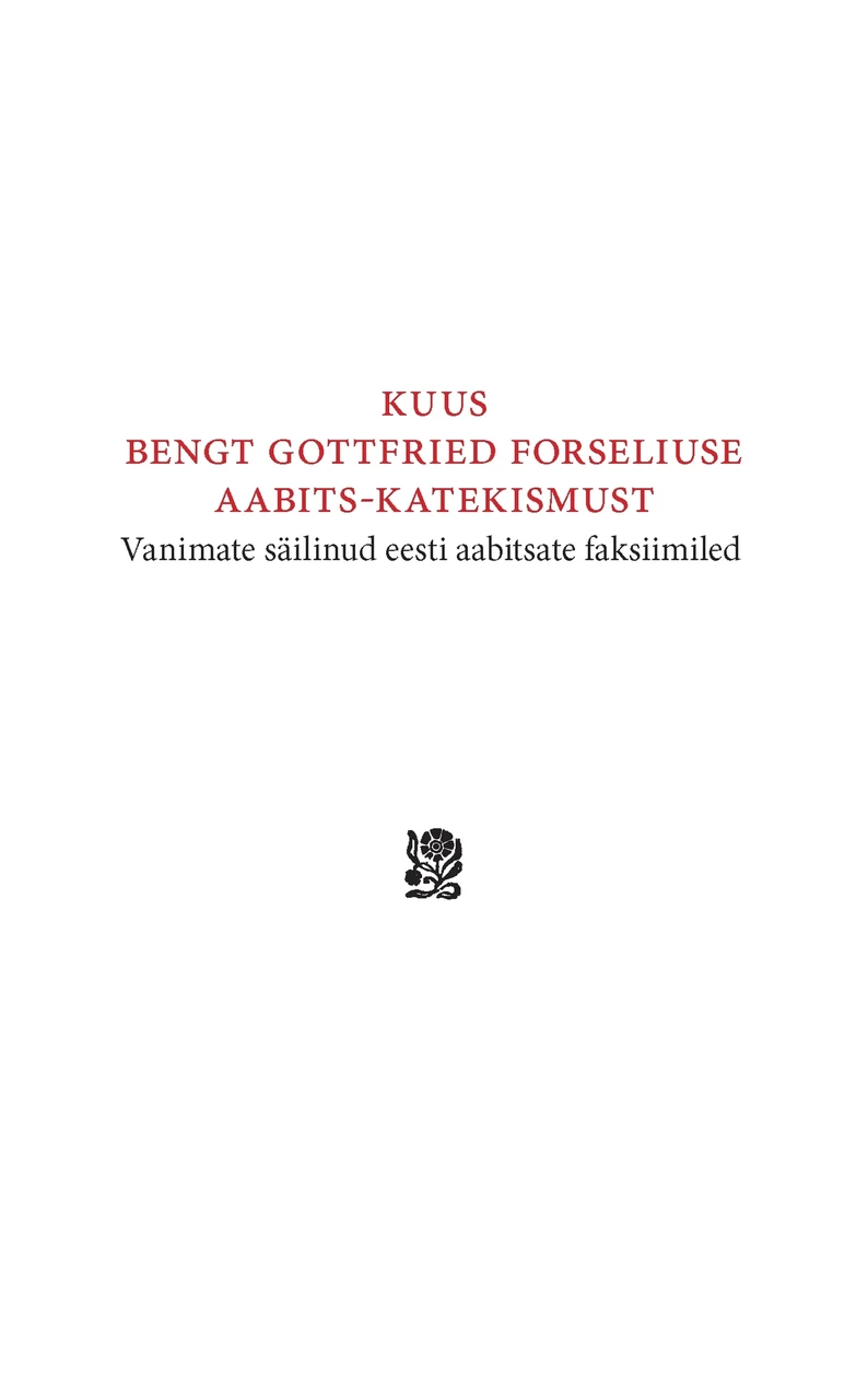 Kuus Bengt Gottfried Forseliuse aabits-katekismust