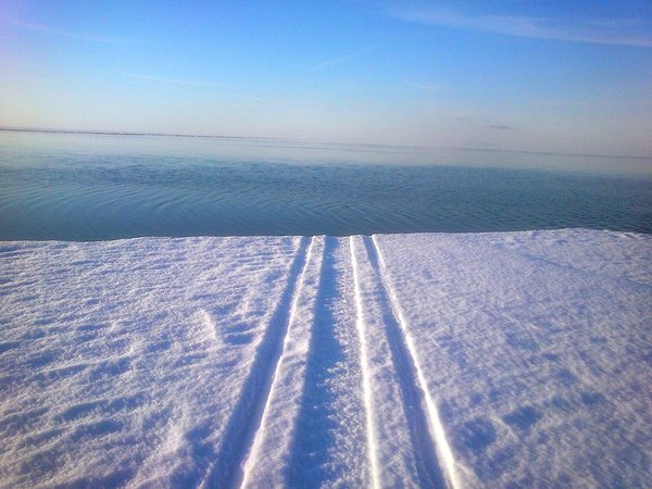 Veel eile oli siin jää! Pilt on tehtud mõned aastad tagasi Pärnu lahel.