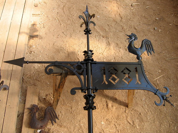 Copy of an old weather vane, a bigger copy project, 2006