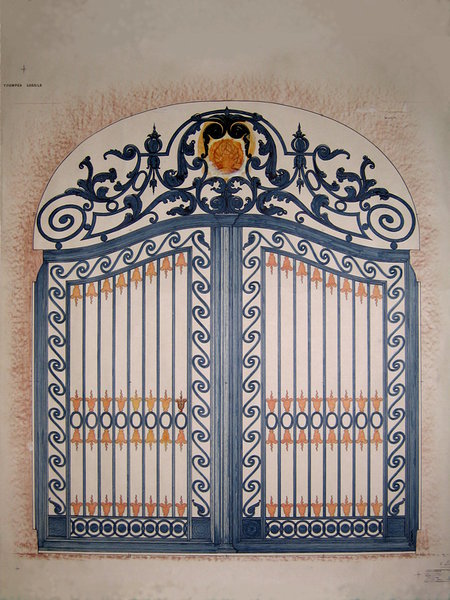 A design for the gates of the Toompea castle in Tallinn, 1981