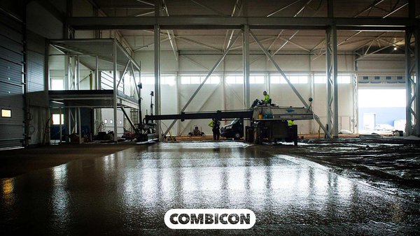 Rauameistri tootmishoone põrandate valamine Laser Screediga - Savekate - COMBICON OÜ 