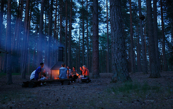 Campsite by Meenikunno bog, Ähijärve-Aegviidu trail section, South-West Estonia