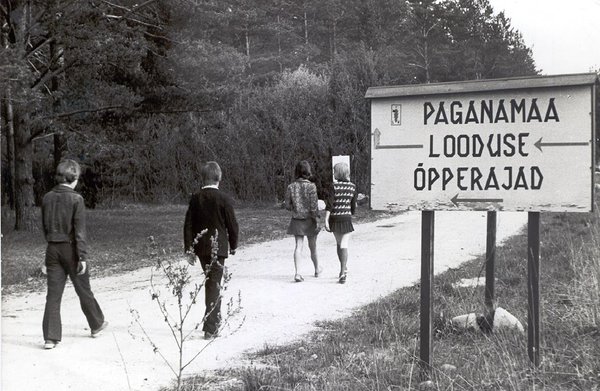 1972 – Paganamaalla avattiin Viron ensimmäinen vaellusreitti. Lähde: Võrumaan museo