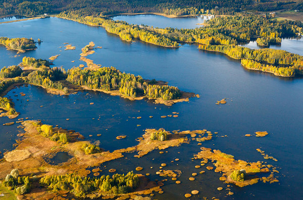 Paunküla reservoir on Ähijärve-Aegviidu trail section in Mid-Estonia