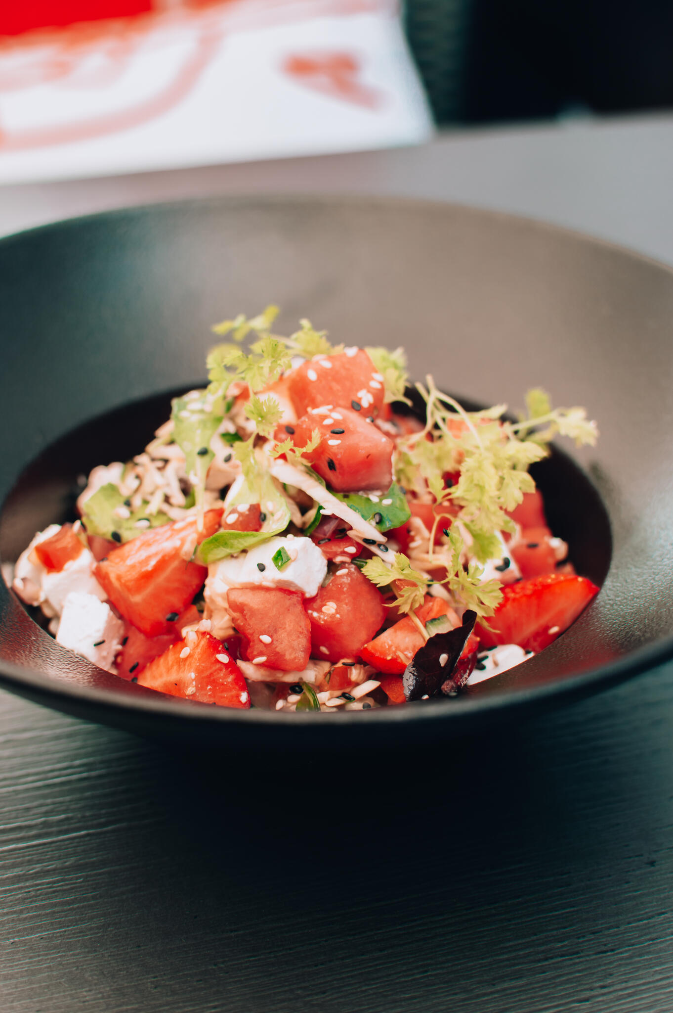 Summer in a bowl: watermelon-feta salad