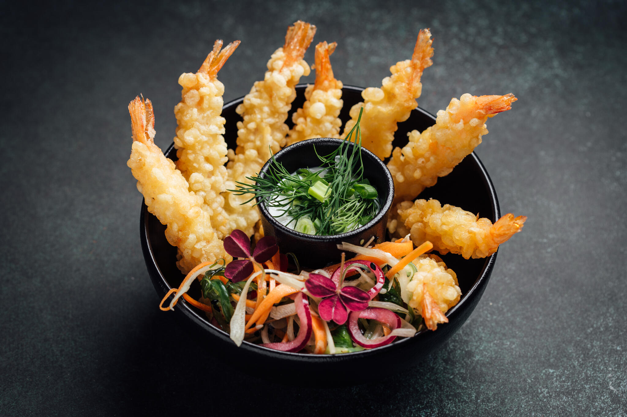 King prawn tempura