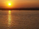 sunset over Irrawaddy