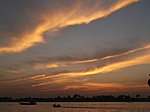 sunset over Irrawaddy
