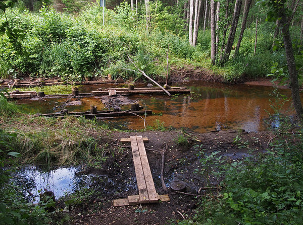 bridge ruins on Tarvasjõgi river