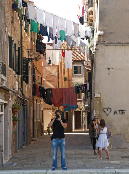 tourists in Venice, Italy