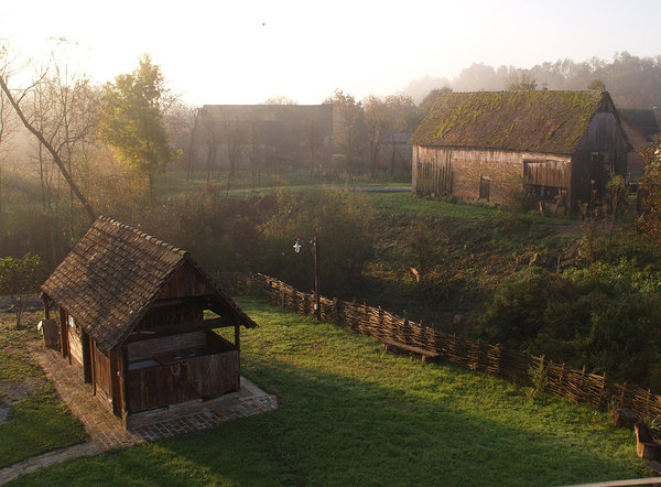 sunrise in Cigoc village, Croatia