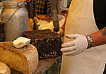 cheese vendor at Via Giuseppe Garibaldi