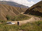 on the road to Song Kul