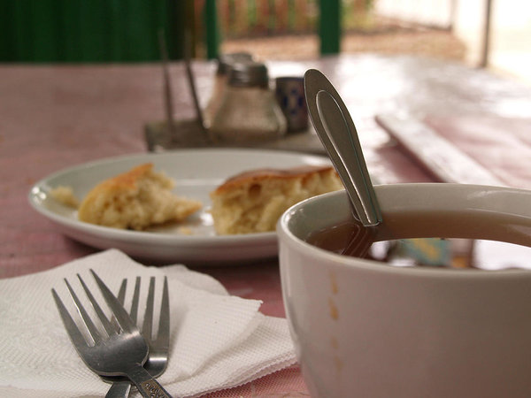 a meal in Cholpon Ata, Kyrgyzstan