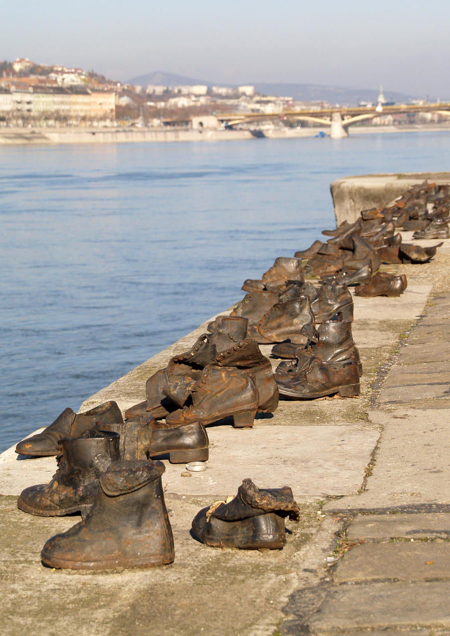 holocaust memorial in Budapest, Hungary
