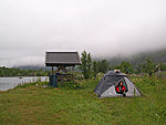 campsite in Gryllefjord