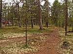 beginning of the trail in Sevettijärvi