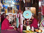 monks in Kyi monastery