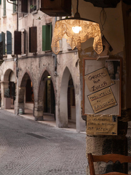 cafe in Asolo, Italy