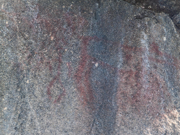 a rock painting