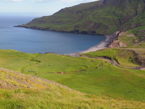 Brúnavík down there