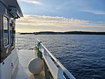 approaching Ruhnu island