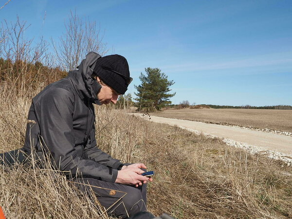 a break by the trail