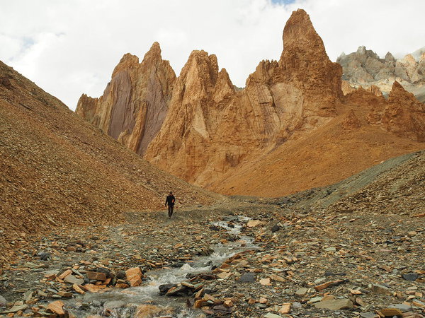 on the way to the camp